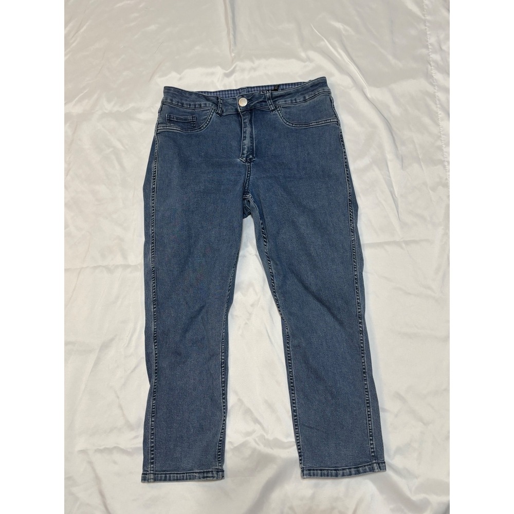 French Dressing‎ Jeans FDJ Suzanne Straight Leg Blue Denim Jeans Womens Size 10